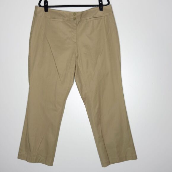 New Lane Bryant Straight Leg Khaki Pant Women's Size 18 Petite - Picture 1 of 8